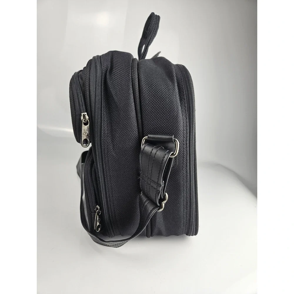 Samsonite Carry On Computer‎ Briefcase Shoulder Bag Black Canvas Black